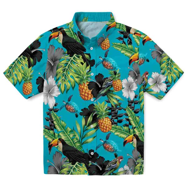 Turtle Toucan Hibiscus Pineapple Hawaiian Shirt Best selling