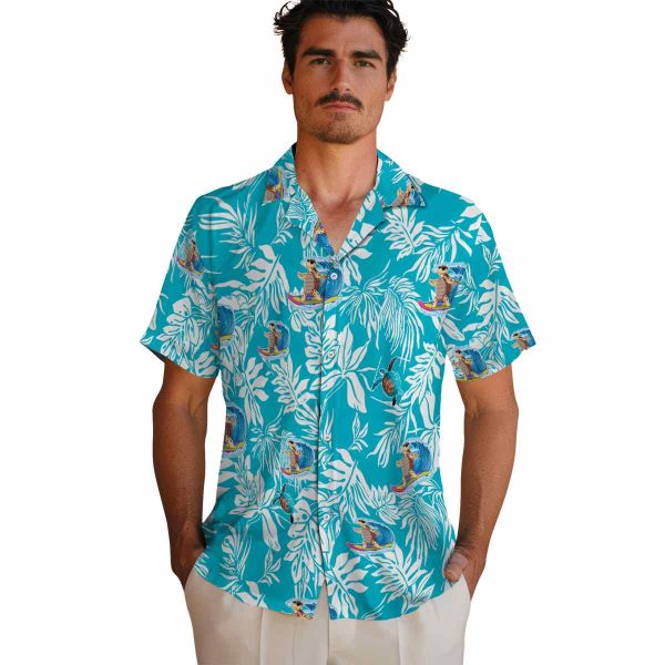 Turtle Tropical Leaf Hawaiian Shirt High quality