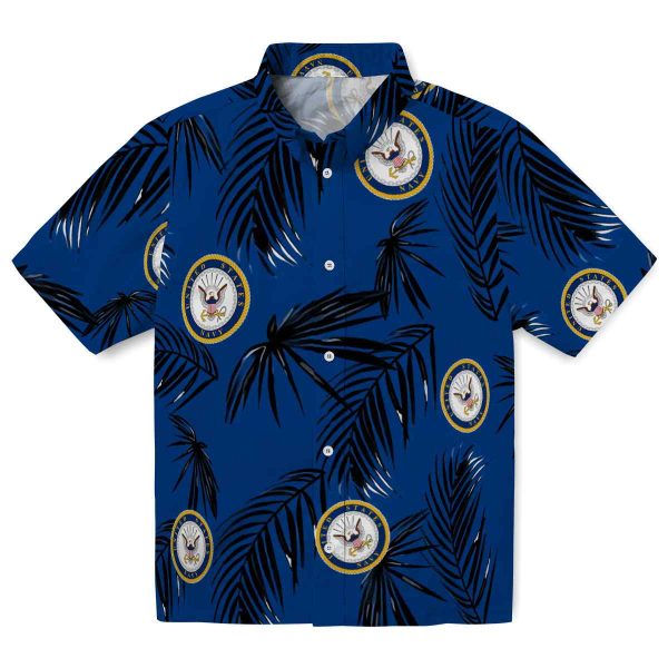 US Navy Palm Leaf Hawaiian Shirt Best selling