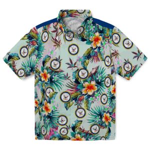 US Navy Tropical Foliage Hawaiian Shirt Best selling