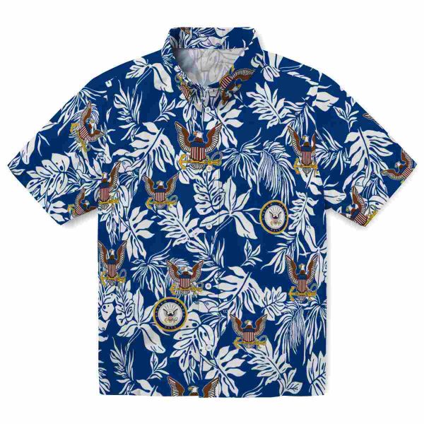 US Navy Tropical Leaf Hawaiian Shirt Best selling