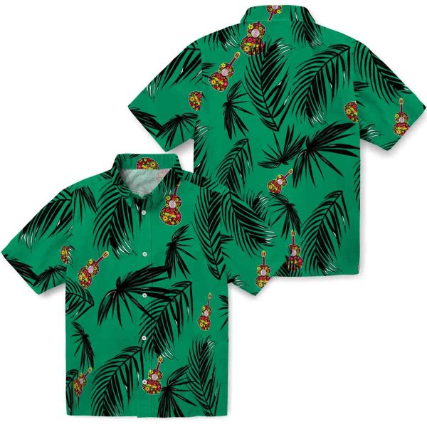 Ukulele Palm Leaf Hawaiian Shirt Latest Model