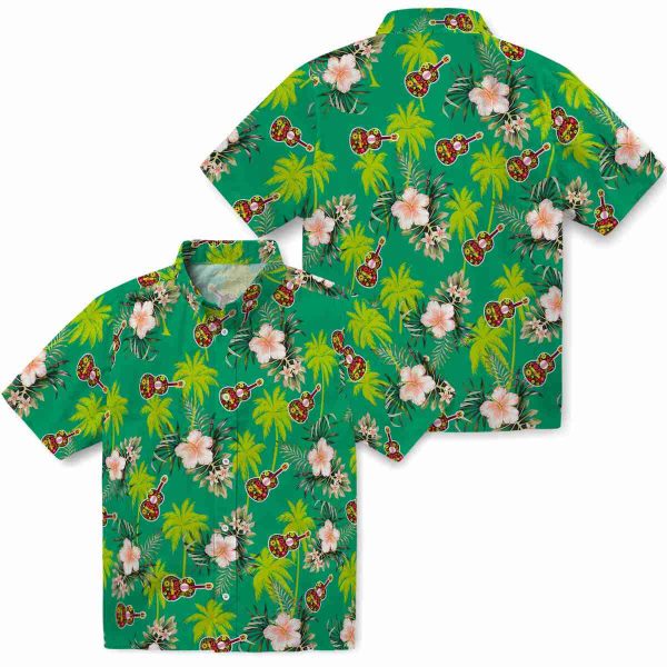 Ukulele Palm Tree Flower Hawaiian Shirt Latest Model