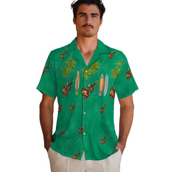 Ukulele Surfboard Palm Hawaiian Shirt High quality