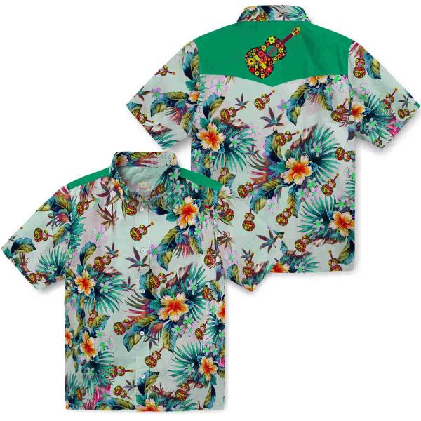 Ukulele Tropical Foliage Hawaiian Shirt Latest Model