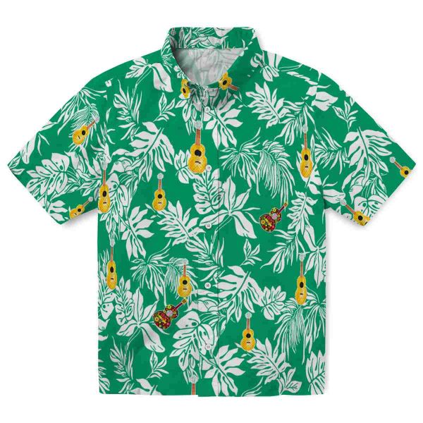 Ukulele Tropical Leaf Hawaiian Shirt Best selling