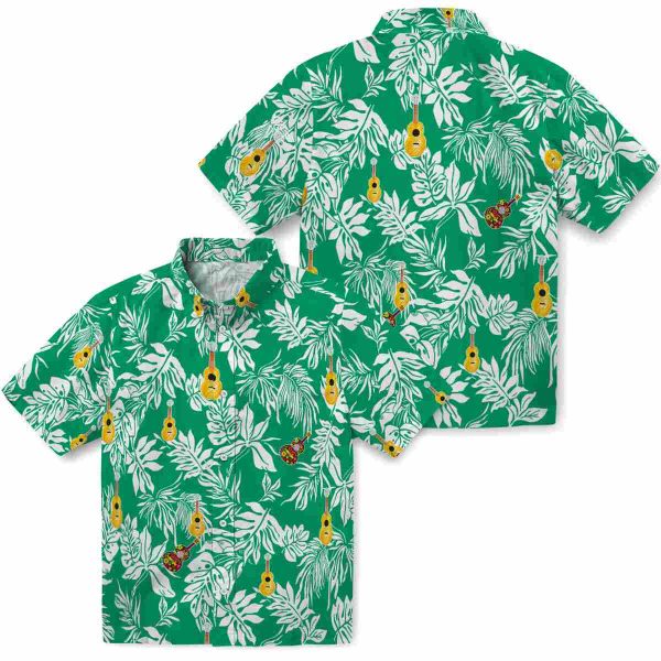 Ukulele Tropical Leaf Hawaiian Shirt Latest Model