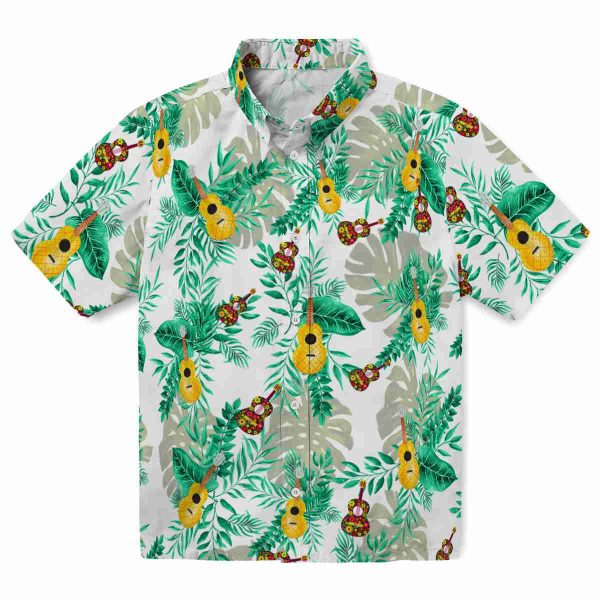 Ukulele Tropical Leaves Hawaiian Shirt Best selling