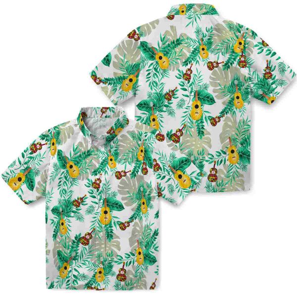 Ukulele Tropical Leaves Hawaiian Shirt Latest Model