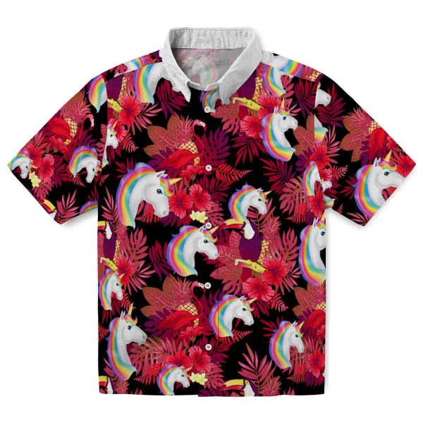 Unicorn Floral Toucan Hawaiian Shirt Best selling