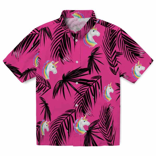 Unicorn Palm Leaf Hawaiian Shirt Best selling