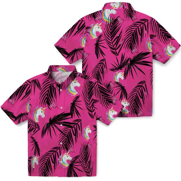 Unicorn Palm Leaf Hawaiian Shirt Latest Model