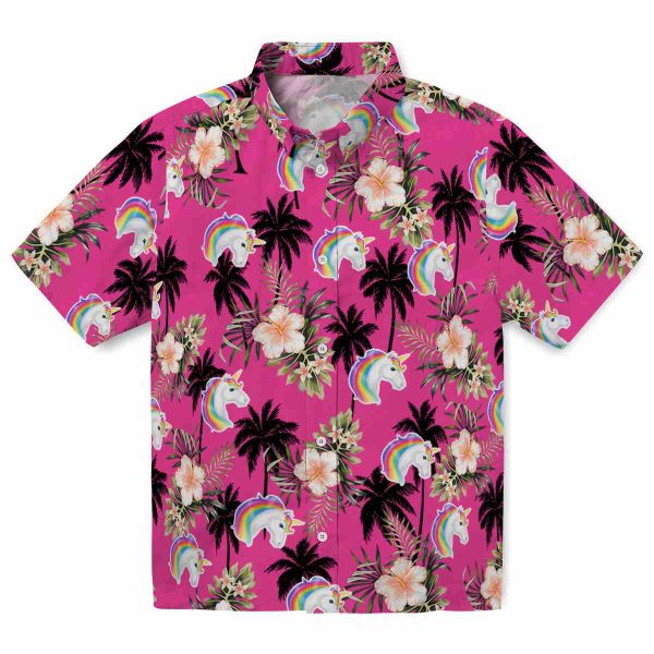 Unicorn Palm Tree Flower Hawaiian Shirt Best selling