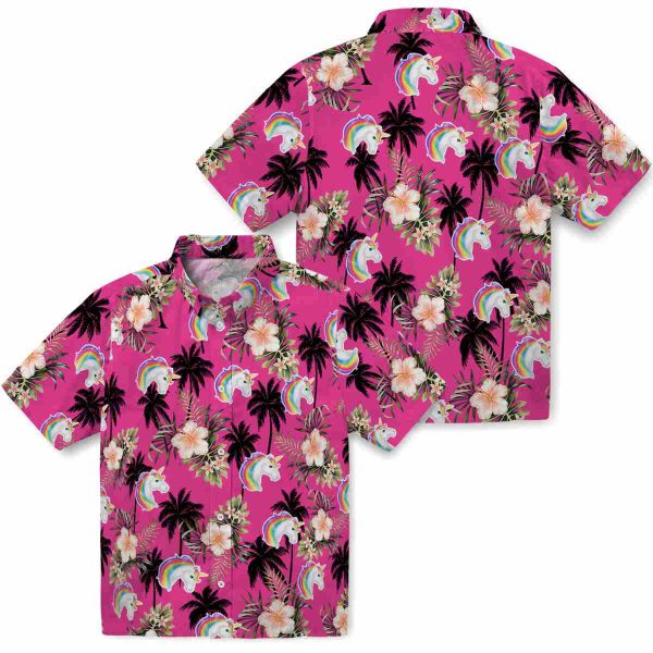 Unicorn Palm Tree Flower Hawaiian Shirt Latest Model