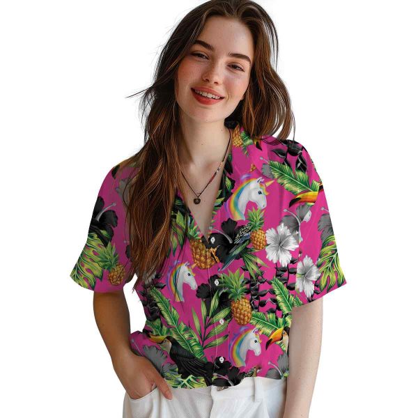 Unicorn Toucan Hibiscus Pineapple Hawaiian Shirt Trendy