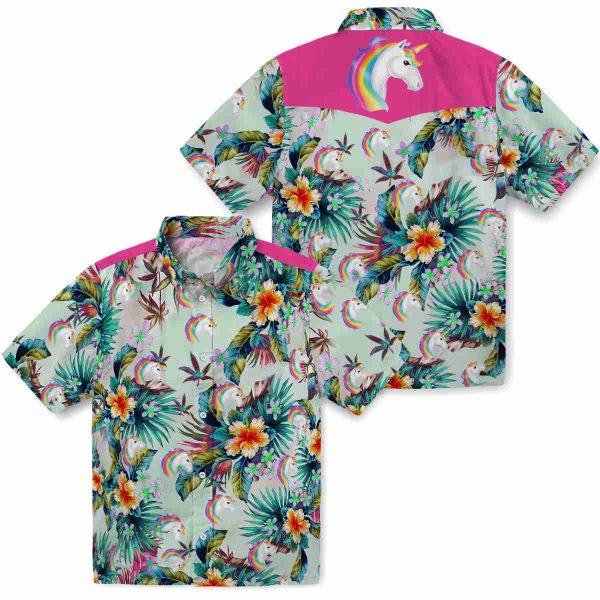 Unicorn Tropical Foliage Hawaiian Shirt Latest Model