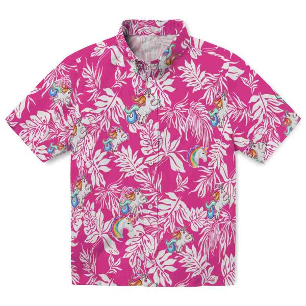 Unicorn Tropical Leaf Hawaiian Shirt Best selling