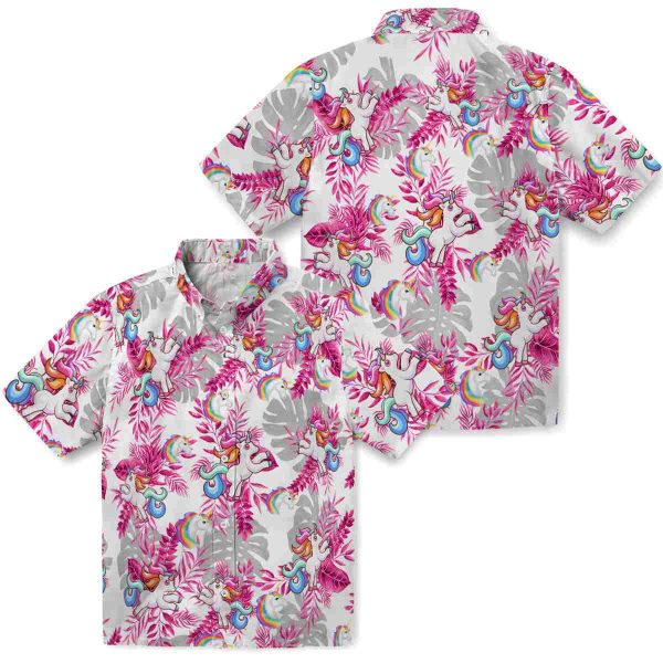 Unicorn Tropical Leaves Hawaiian Shirt Latest Model