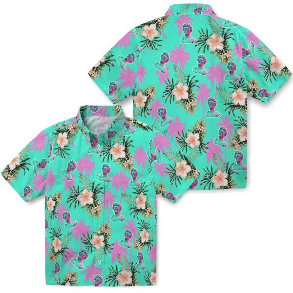 Vaporwave Palm Tree Flower Hawaiian Shirt Latest Model