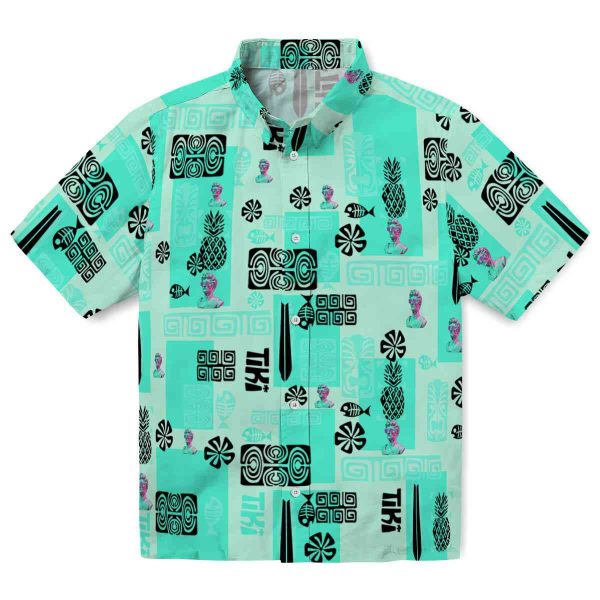 Vaporwave Tribal Symbols Hawaiian Shirt Best selling