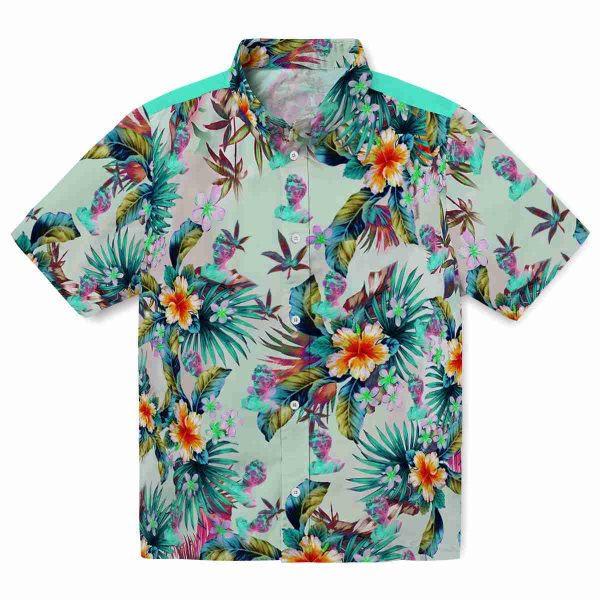 Vaporwave Tropical Foliage Hawaiian Shirt Best selling