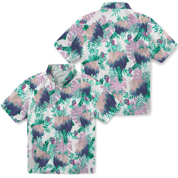 Vaporwave Tropical Leaves Hawaiian Shirt Latest Model