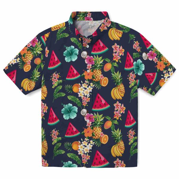 Watermelon Hibiscus And Fruit Hawaiian Shirt Best selling