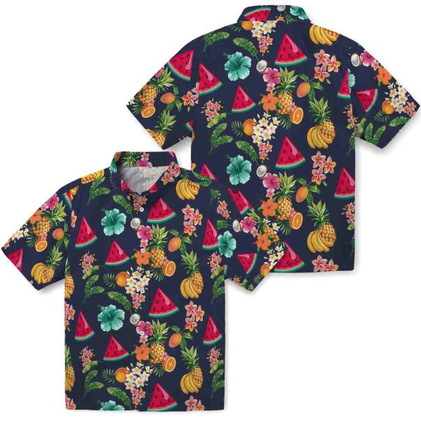 Watermelon Hibiscus And Fruit Hawaiian Shirt Latest Model