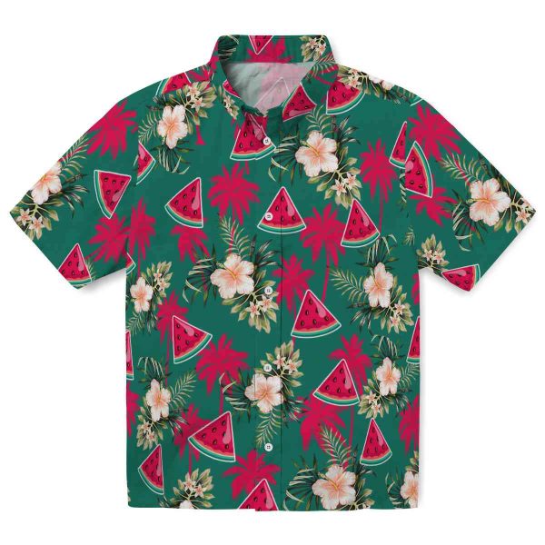 Watermelon Palm Tree Flower Hawaiian Shirt Best selling