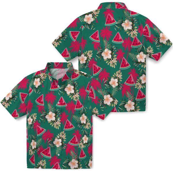 Watermelon Palm Tree Flower Hawaiian Shirt Latest Model