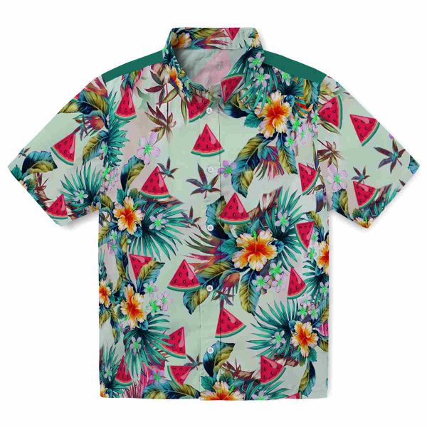 Watermelon Tropical Foliage Hawaiian Shirt Best selling