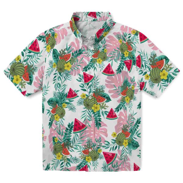 Watermelon Tropical Leaves Hawaiian Shirt Best selling