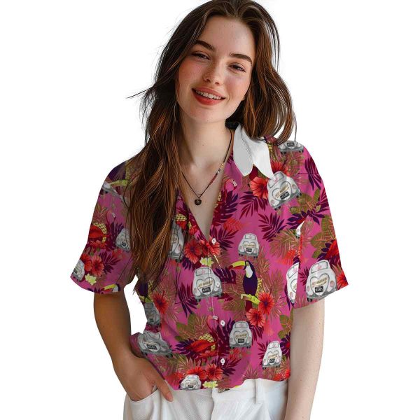 Wedding Floral Toucan Hawaiian Shirt Trendy