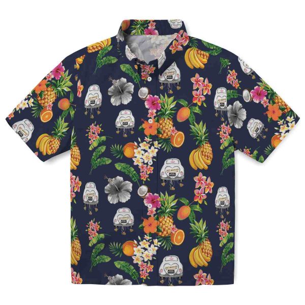 Wedding Hibiscus And Fruit Hawaiian Shirt Best selling