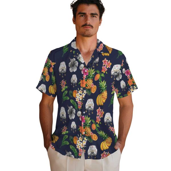 Wedding Hibiscus And Fruit Hawaiian Shirt High quality