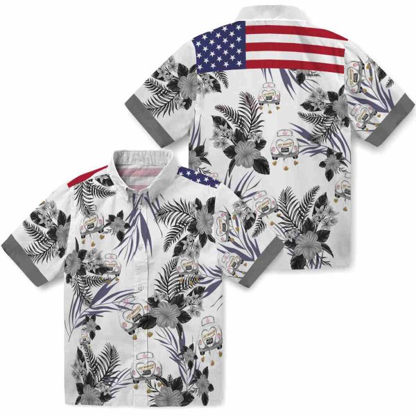 Wedding Patriotic Hibiscus Design Hawaiian Shirt Latest Model