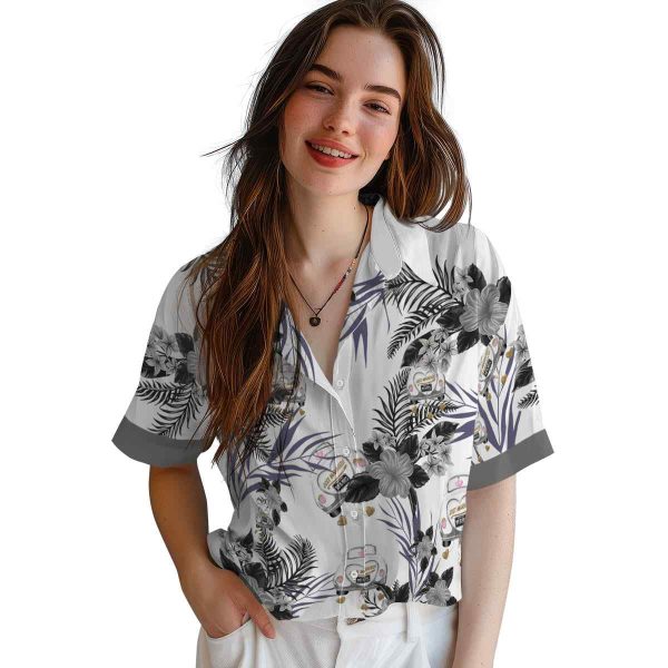 Wedding Patriotic Hibiscus Design Hawaiian Shirt Trendy