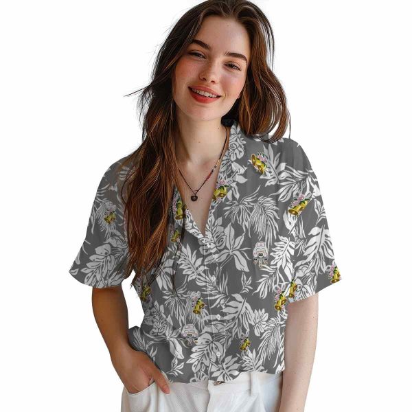 Wedding Tropical Leaf Hawaiian Shirt Trendy