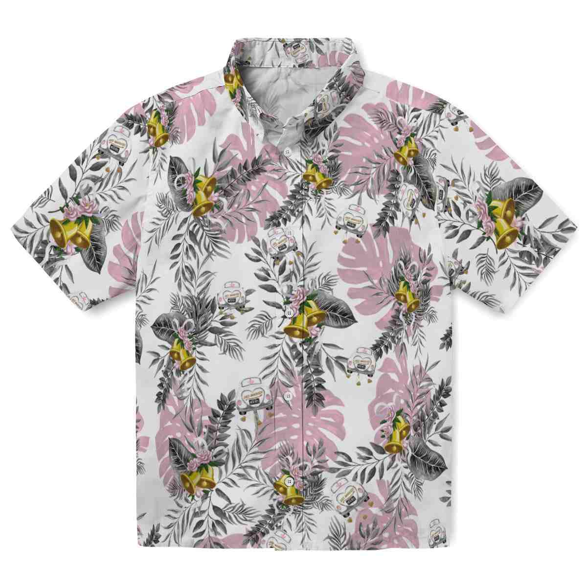 Wedding Tropical Leaves Hawaiian Shirt Best selling 1