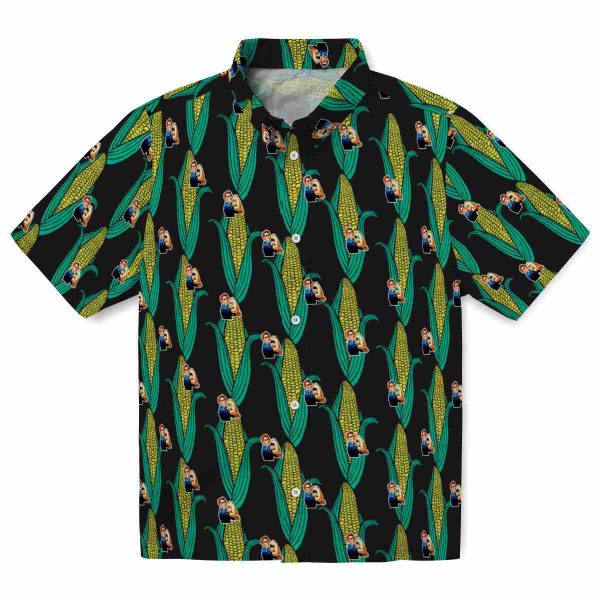 40s Corn Motifs Hawaiian Shirt Best selling