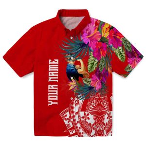 40s Floral Polynesian Hawaiian Shirt Best selling