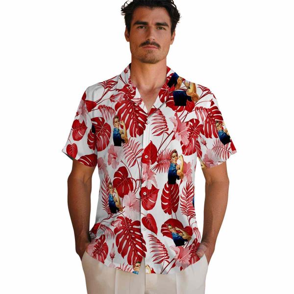 40s Tropical Plants Hawaiian Shirt High quality