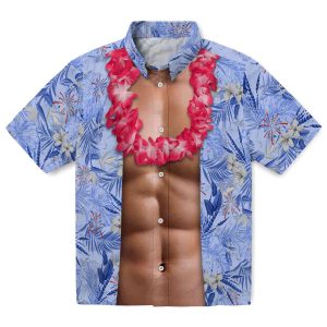 4th Of July Chest Illusion Hawaiian Shirt Best selling