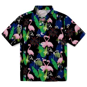 4th Of July Flamingo Foliage Hawaiian Shirt Best selling