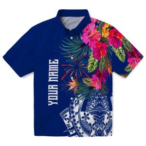 4th Of July Floral Polynesian Hawaiian Shirt Best selling