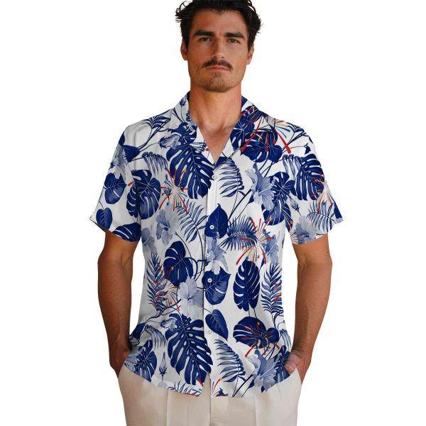 4th Of July Tropical Plants Hawaiian Shirt High quality