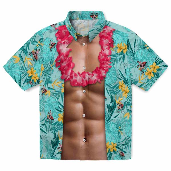 50s Chest Illusion Hawaiian Shirt Best selling