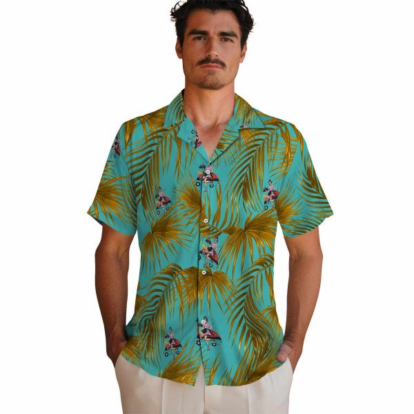 50s Leafy Palms Hawaiian Shirt High quality