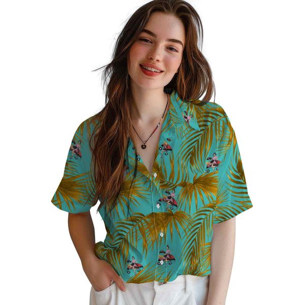 50s Leafy Palms Hawaiian Shirt Trendy