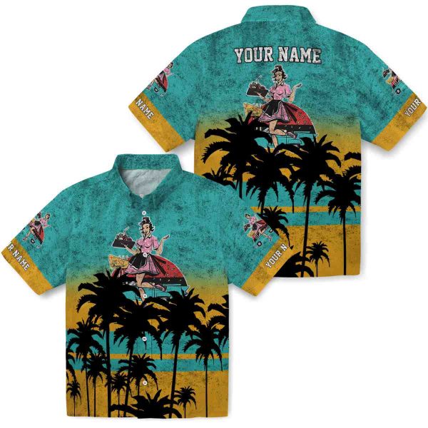 50s Sunset Pattern Hawaiian Shirt Latest Model